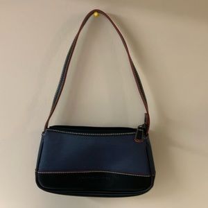 Tommy Hilfiger blue leather clutch